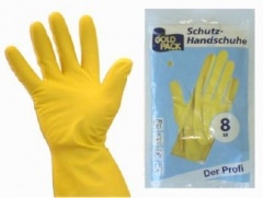 Schutzhandschuh Profi Latex - Mehrweg-Handschuh, gelb